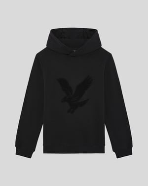 Lyle & Scott Jongens Towelling Eagle Hoodie - Zwart