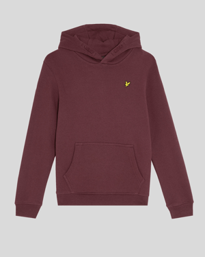 Lyle & Scott Boys' Brush Back Hoodie - Burgundy
