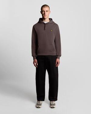 Lyle & Scott Loopback Katoenen Hoodie - Bruin