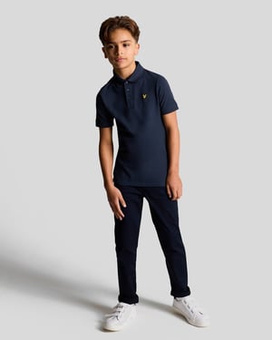 Lyle & Scott Boys' Cotton Polo Shirt - Navy