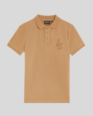 Lyle & Scott Boys' L&S Monogram Polo Shirt - Brown
