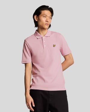 Lyle & Scott katoenen poloshirt - roze