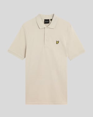 Lyle & Scott katoenen poloshirt - zand
