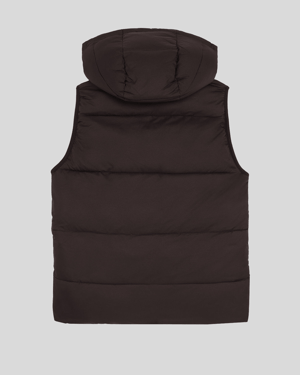 Lyle & Scott Ripstop gewatteerde bodywarmer voor jongens - zwart