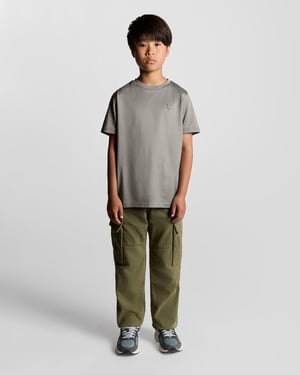 Lyle & Scott Boys' Cotton Tonal T-Shirt - Grey