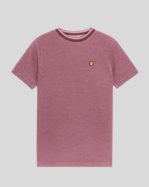 Lyle & Scott Boys' Two Tone Waffle T-Shirt - Red