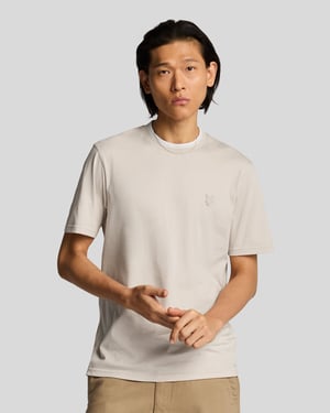 Lyle & Scott Superfine Cotton Tipped T-Shirt - Sand