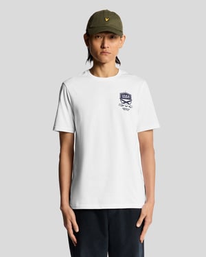 Lyle & Scott Legends På Planen Graphic T-shirt - Vit