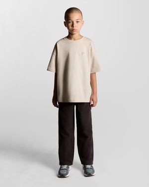 Lyle & Scott jongens zwaargewicht relaxed T-shirt - wit