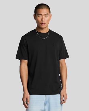 Lyle & Scott Superfine Katoenen T-shirt - Zwart