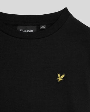 Lyle & Scott Jongens T-shirt met lange mouwen van katoen - Zwart