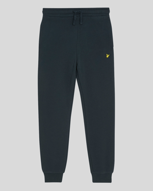 Lyle & Scott jongens joggingbroek met geborstelde achterkant - marineblauw