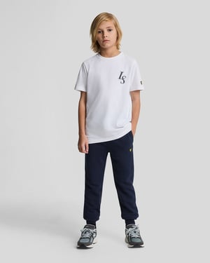Lyle & Scott jongens katoenen joggingbroek - marineblauw