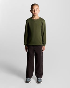 Lyle & Scott Boys' Classic Crew Neck Sweatshirt - Green