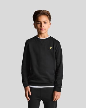 Lyle & Scott Jongens Klassieke Ronde Hals Sweatshirt - Zwart