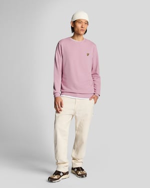 Lyle & Scott Bomull Crew Neck Sweatshirt - Rosa