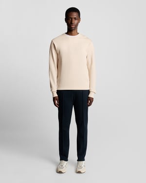 Lyle & Scott Superfine Cotton Rundhalsad Sweatshirt - Rosa