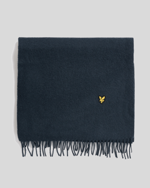 Lyle & Scott Lambswool Blend Scarf - Navy