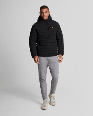 Lyle & Scott Sports lichtgewicht gewatteerd jack - zwart