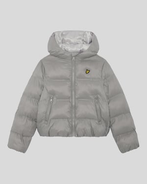 Lyle & Scott Boys' Cropped Puffer Coat - Grey