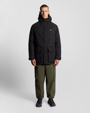 Lyle & Scott Heavyweight Hooded Parka - Black