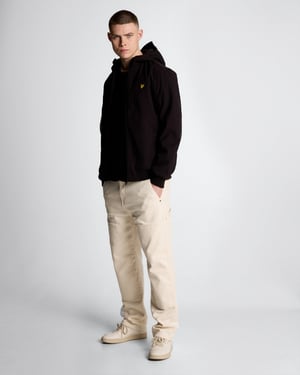 Lyle & Scott mesh gevoerde softshelljas - zwart