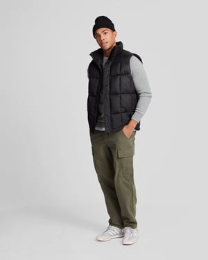 Lyle & Scott katoenen merino trui met ronde hals - grijs