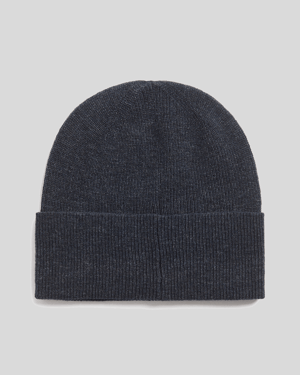 Lyle & Scott Lamswol Blend Beanie - Marineblauw
