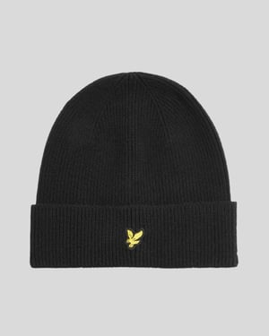 Lyle & Scott Jongens Gebreide Muts - Zwart