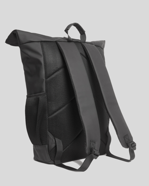Lyle & Scott waterdichte rugzak met roltop - zwart