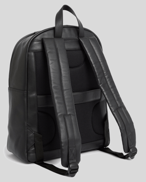 Lyle & Scott Leather Backpack - Black