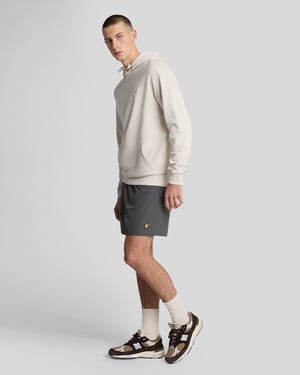 Lyle & Scott effen zwemshorts - grijs