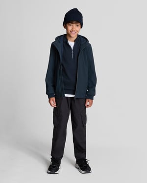 Lyle & Scott Boys' 1/4 Zip Jumper - Navy