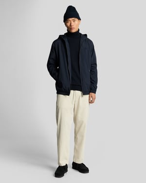 Lyle & Scott Cotton Merino Turtleneck Jumper - Navy