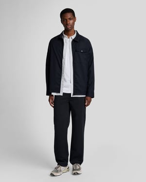 Lyle & Scott Trekkoord Tapered Chino - Zwart