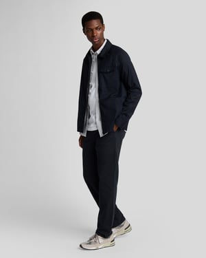 Lyle & Scott Trekkoord Tapered Chino - Zwart