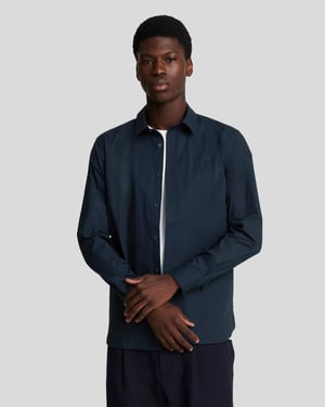 Lyle & Scott Stretch Fabric Poplin Shirt - Navy