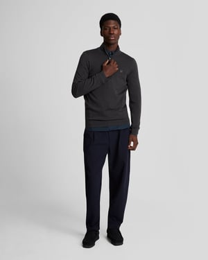 Lyle & Scott Stretch Fabric Poplin Shirt - Navy