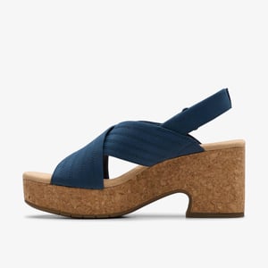 Nerisa West Marinblå Nubuck Sandaler