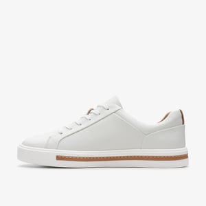 Un Maui Lace White Leather Trainers