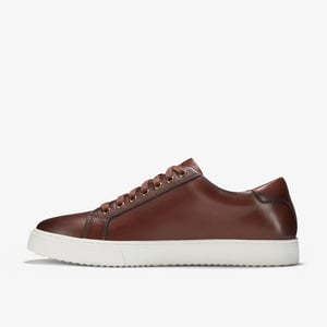 Lockton Kanten Tan Leren Sneakers