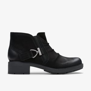 Hearth Clara Black Nubuck Boots