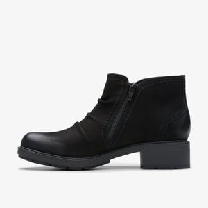 Hearth Clara Black Nubuck Boots