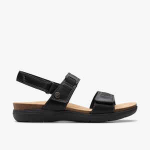 April Clover Zwarte Combi Sandalen