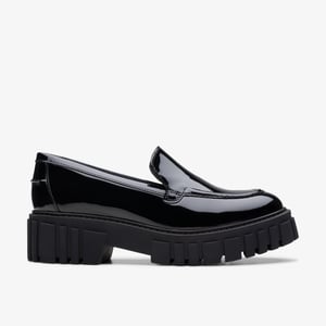 Page Loafer Svarta Pat Skor