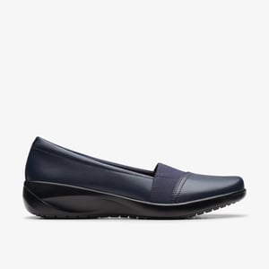 Kaetlyn Rhea Marineblauwe Leren Schoenen