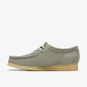 Wallabee Weave Sage Suede Shoes