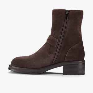 Chai Charm Dark Brown Suede Boots