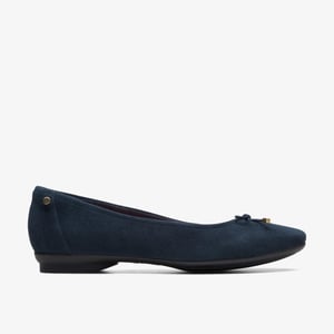 Candra Light Navy Suede Shoes