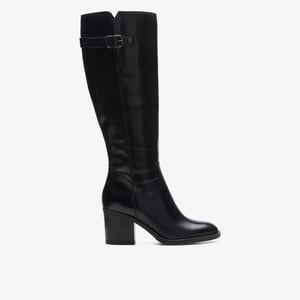 Mascarpone 2 Up Black Leather Boots